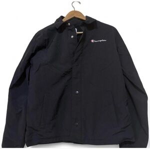 Champion Lightweight Windbreaker Fleece lined Black Jacket Sz XL Kids Size 18-20